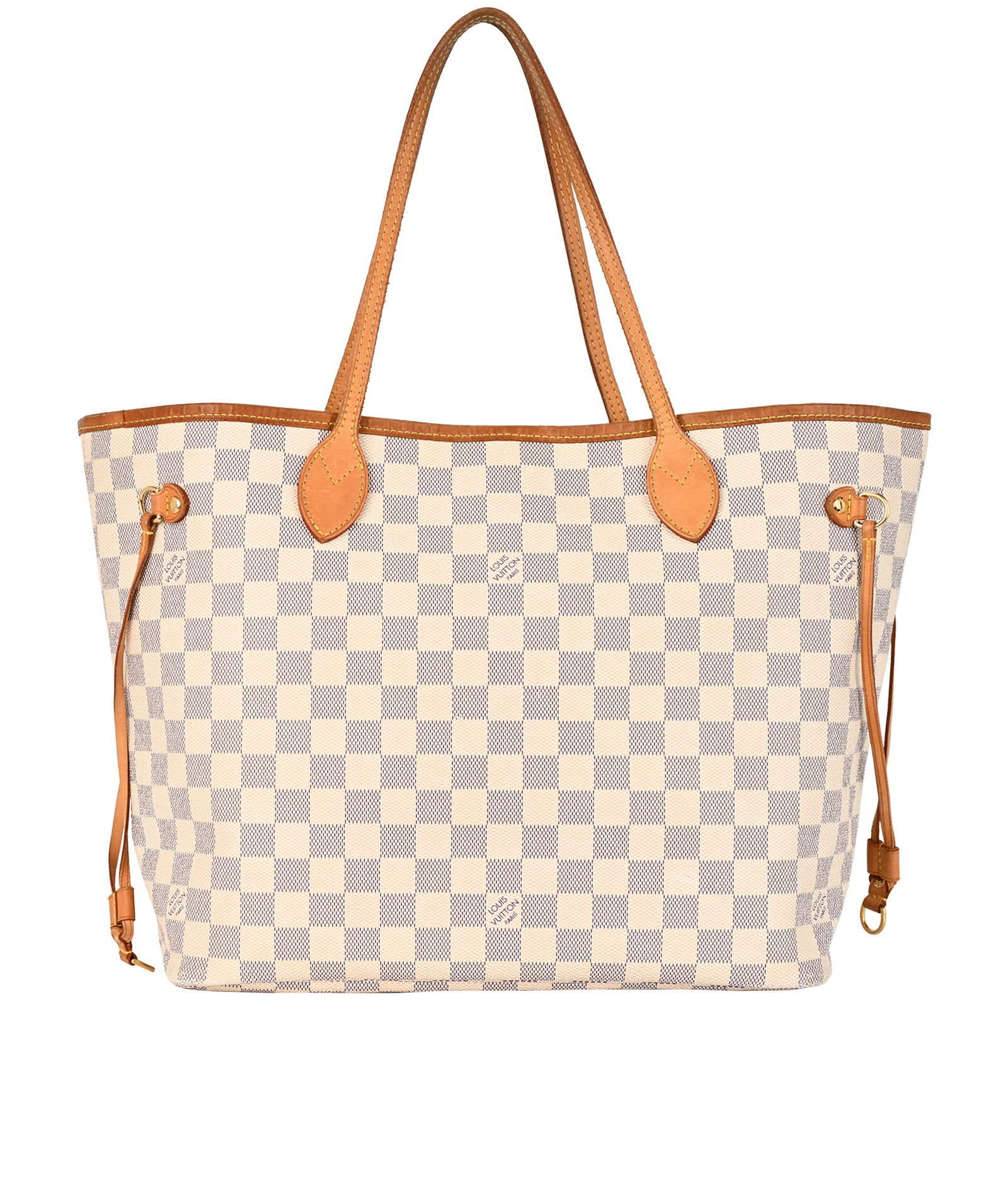 Neverfull MM, &pound;695, Handbags, White, Canvas, Back view